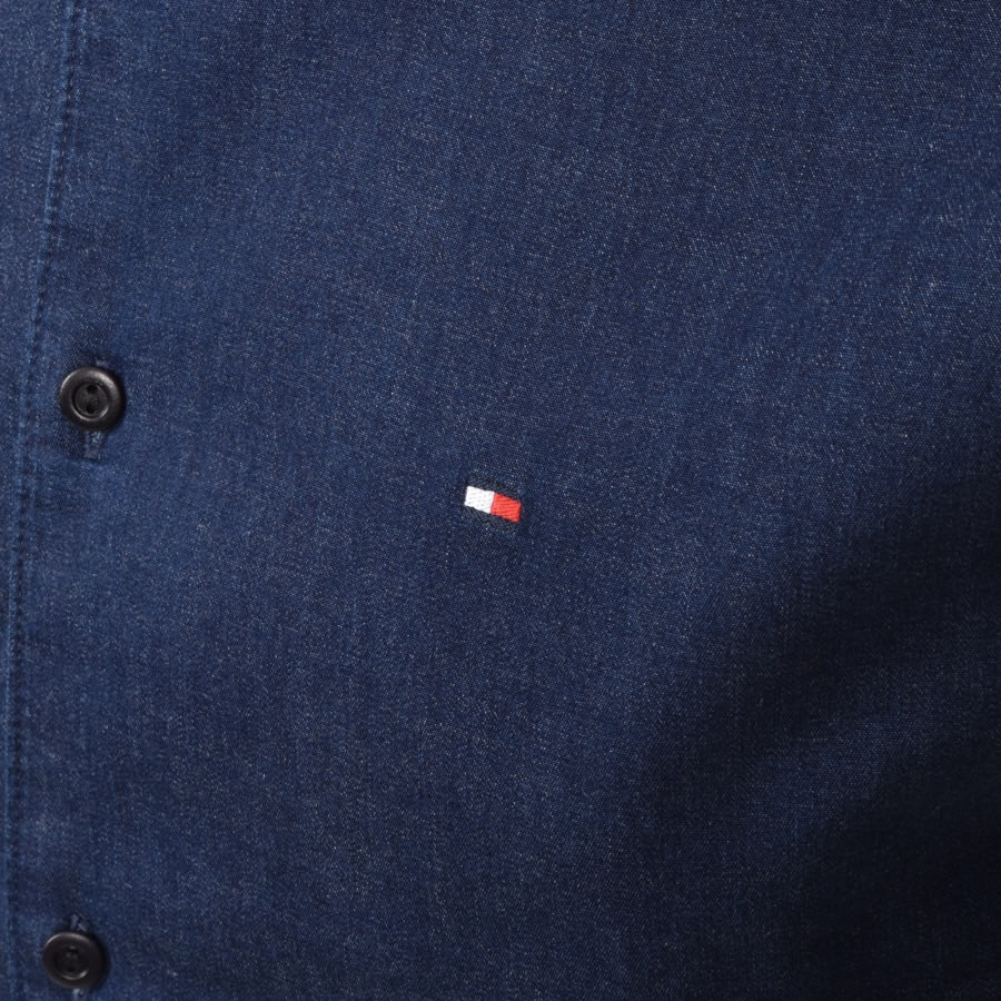 Alternative Image for ProductTommy Hilfiger Long Sleeved Denim Shirt Navy3